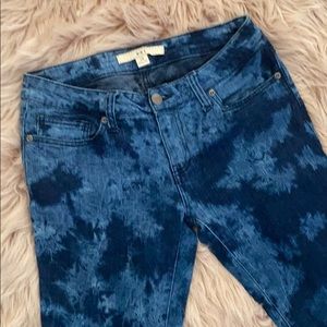 XXI (FOREVER 21) TYE DYE JENAS US SZ 28